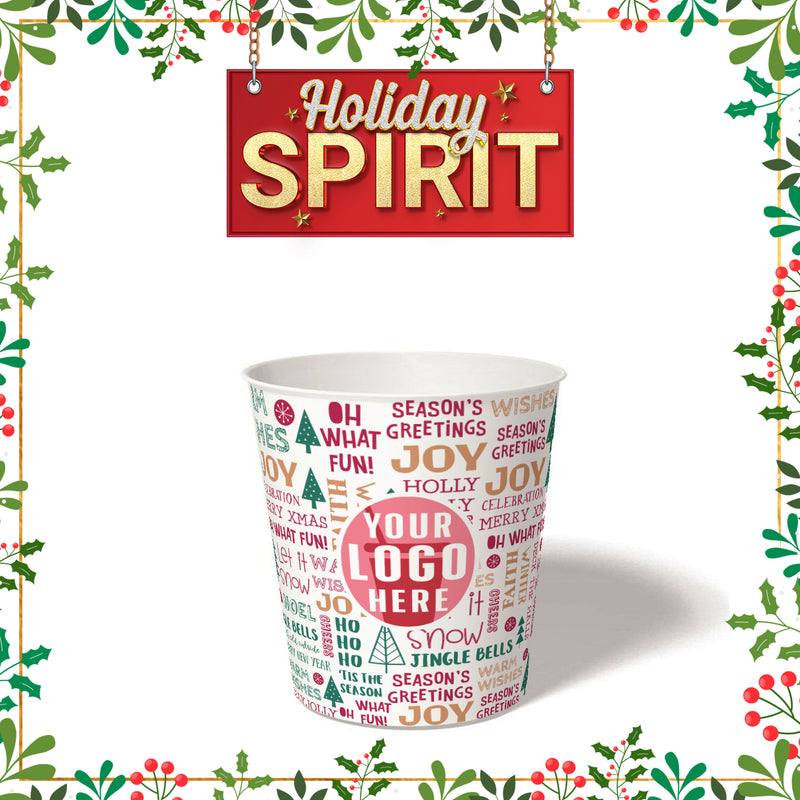 10 oz. Holiday Recyclable Paper Cup – Custom Holiday Spirit - THE CUP STORE CANADA