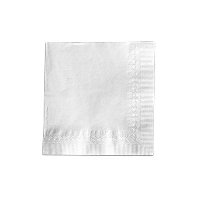 Blank Premium 2-PLY White Beverage Napkin - 500-002