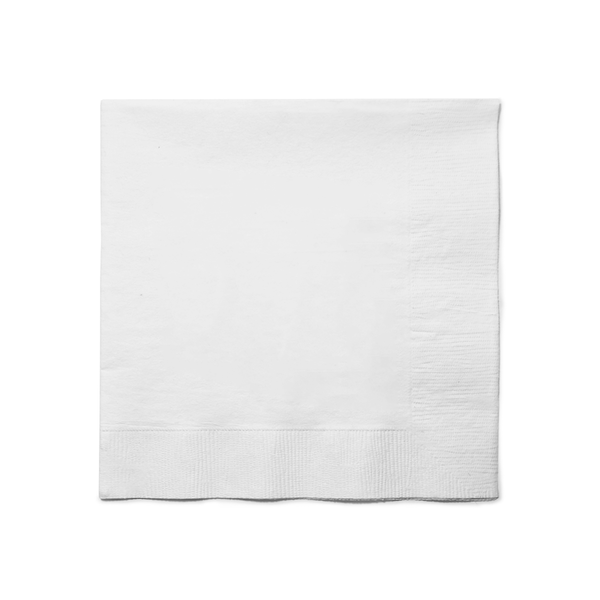 Blank Premium 3-PLY White Lunch Napkin