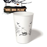 16 oz. Holiday Recyclable Paper Cup - More Boos Please (Black)