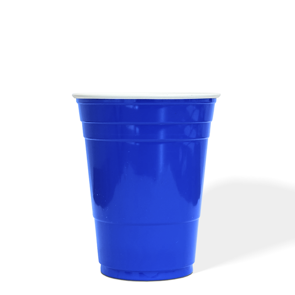 16 oz. Blue Recyclable Plastic Party Cup - P16 - THE CUP STORE CANADA