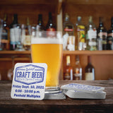 4" Custom Printed Medium Weight Square Coaster - THE CUP STORE CANADA
