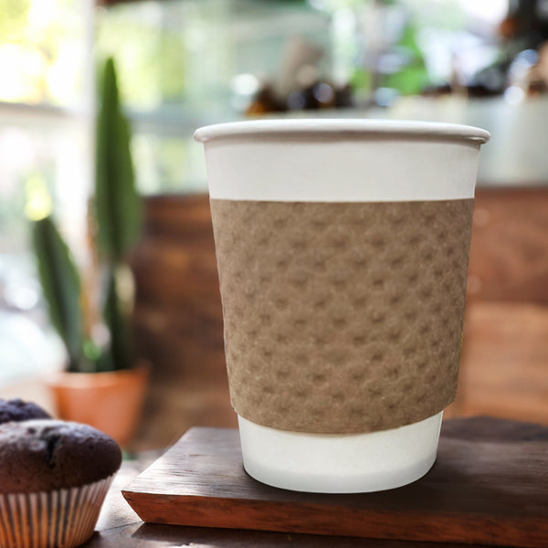 Blank Kraft Brown Coffee Sleeve - THE CUP STORE CANADA