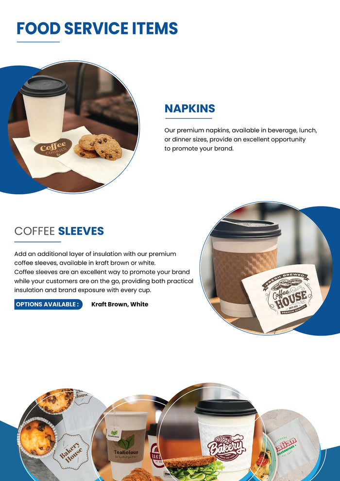 Napkins & Coffee Sleeves (PDF)