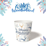 10 oz. Holiday Recyclable Paper Cup – Custom Winter Wonderland - THE CUP STORE CANADA