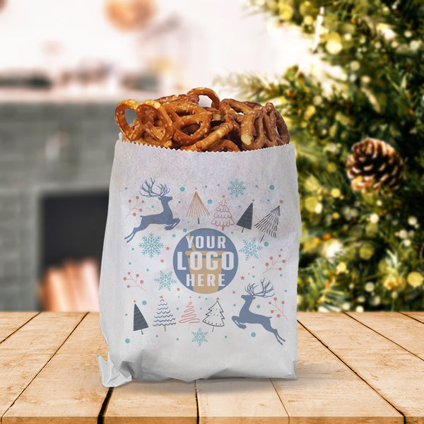 Holiday Regular Paper Sandwich Bag – Custom Winter Wonderland - THE CUP STORE CANADA