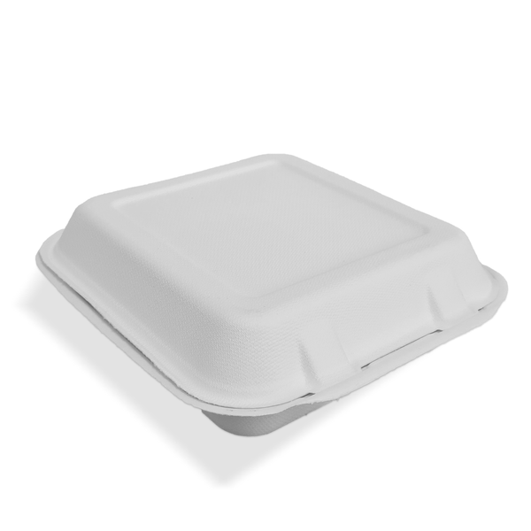 9" Paper Hinged Food Container