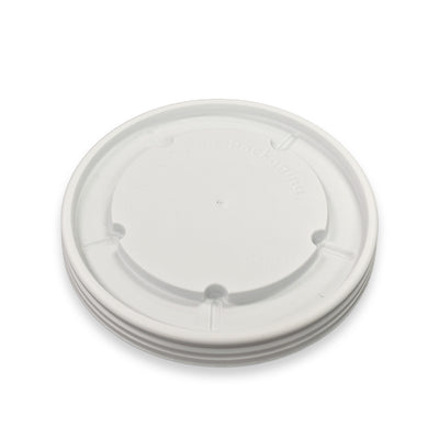 Flat Vented Lid For 12 oz. Recyclable Paper Food Container
