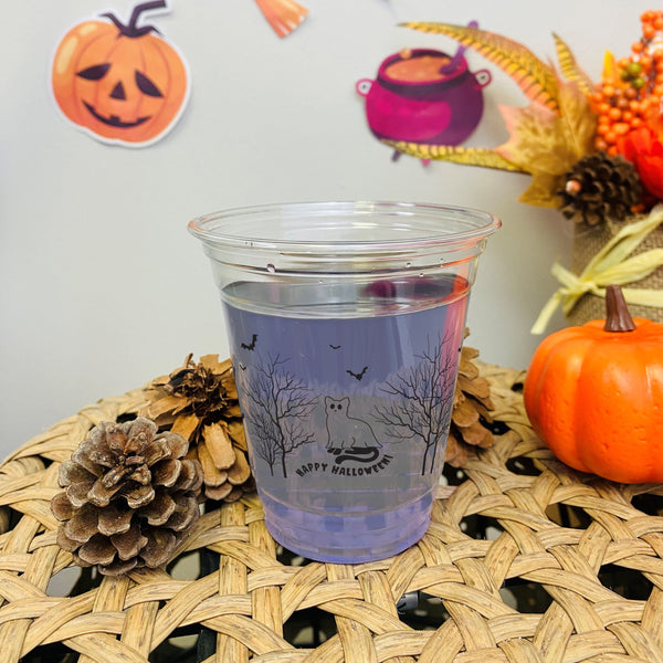 12 oz. Holiday Recyclable Plastic Cup - Halloween More Boos Please - THE CUP STORE CANADA