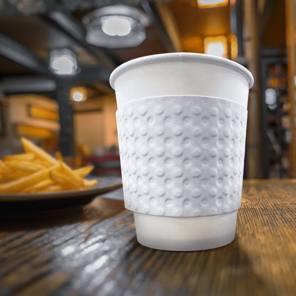 Blank White Coffee Sleeve - THE CUP STORE CANADA