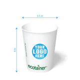 12 oz. Custom Printed Compostable Paper Cup - THE CUP STORE