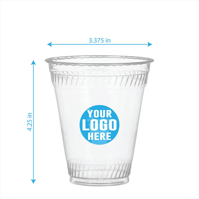 12 oz. Custom Printed Compostable Plastic Cup - THE CUP STORE