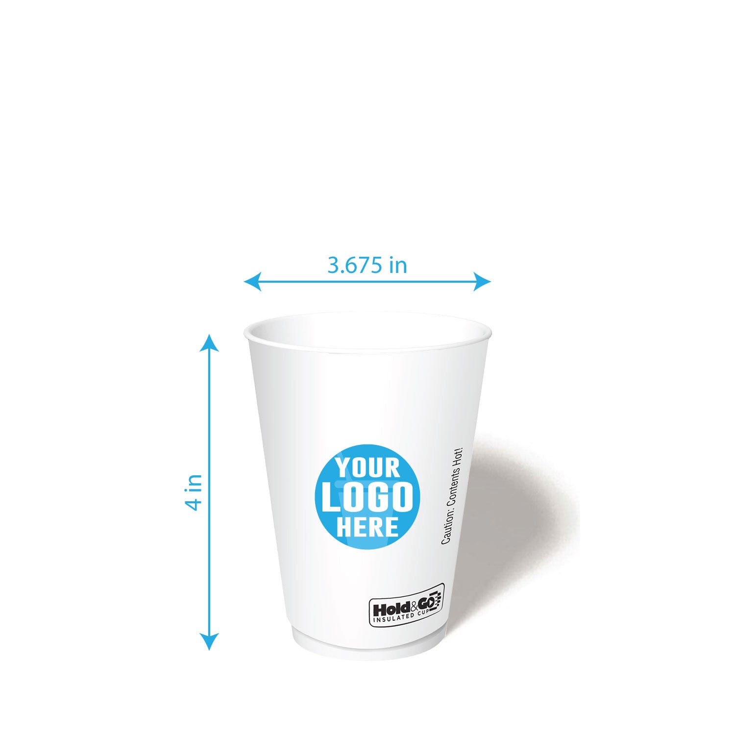 12 oz. Custom Printed Recyclable Double Walled Paper Cup | THE CUP ...