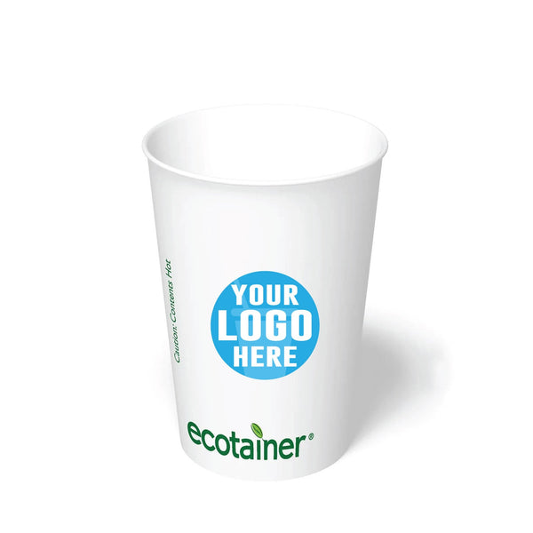 16 oz. Custom Printed Compostable Paper Cup - THE CUP STORE
