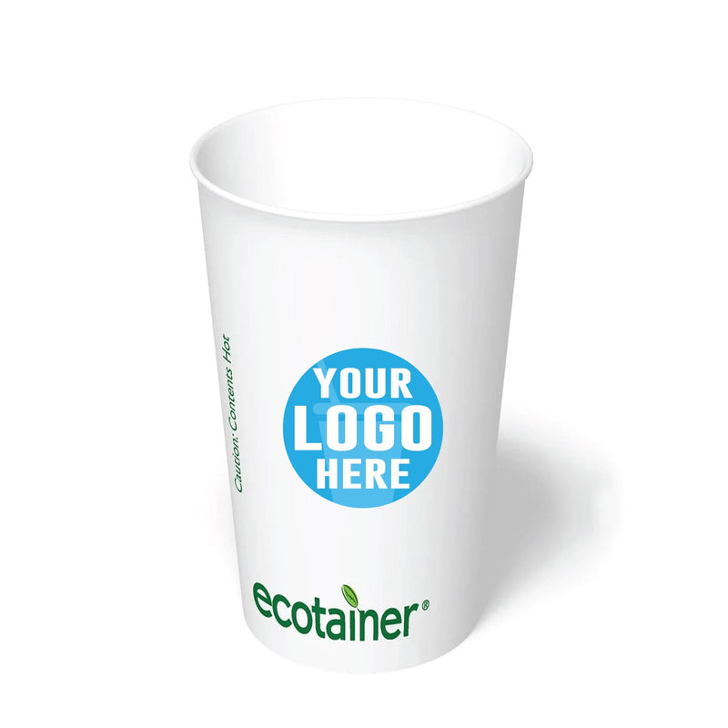 20 oz. Custom Printed Compostable Paper Cup - THE CUP STORE