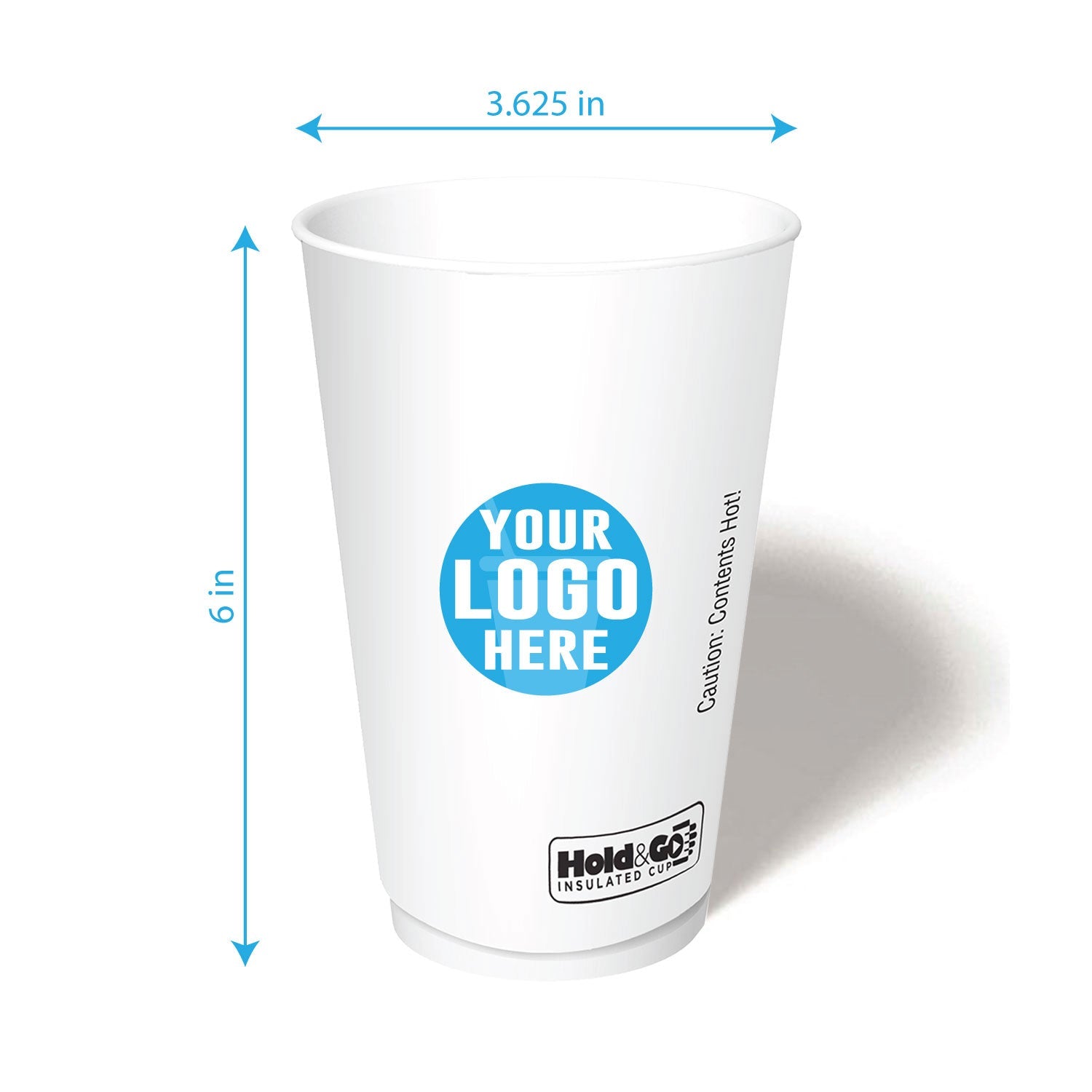 20 oz. Custom Printed Recyclable Double Walled Paper Cup | THE CUP ...