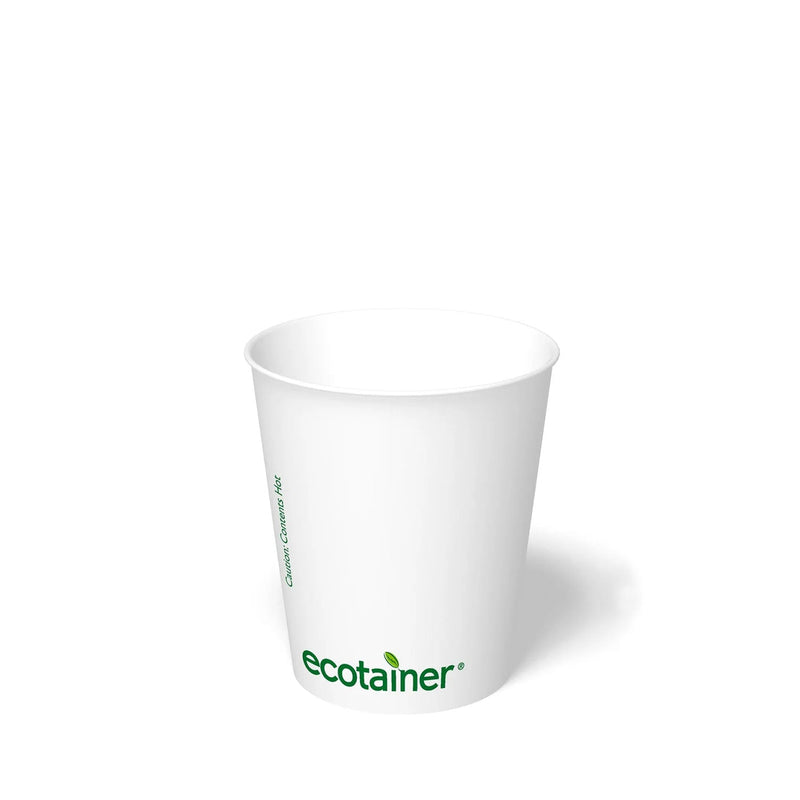8 oz. Blank Compostable Paper Cup - THE CUP STORE