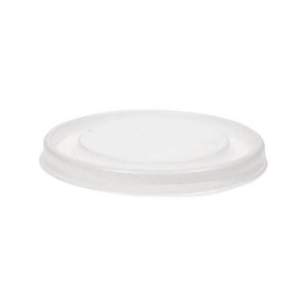 Flat Straw Lid For 12/16/20/24 oz. Compostable Plastic Cup