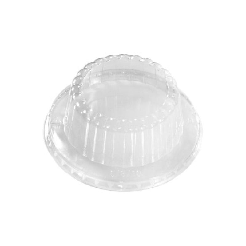 Ribbed Dome Lid For 6/8 oz. Recyclable Paper Food Container - THE CUP STORE