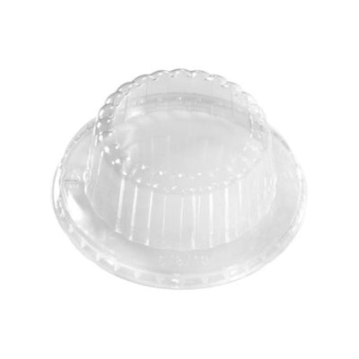 Ribbed Dome Lid For 12 oz. Recyclable Paper Food Container