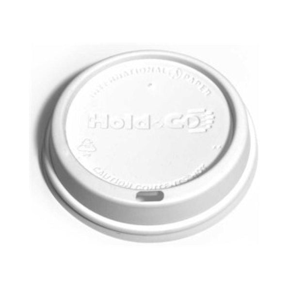 White Dome Lid For 12/16/20 oz. Premium Recyclable Double Walled Paper Cup
