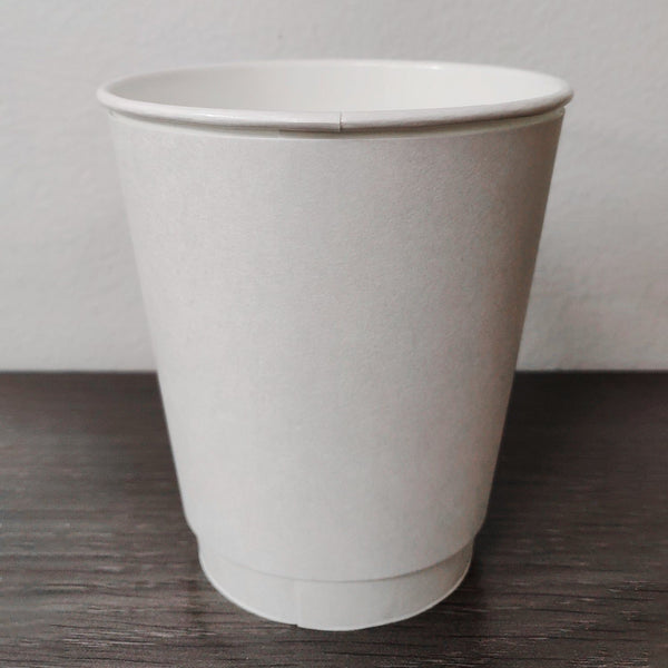 12 oz. Blank Recyclable Double Walled Paper Cup - THE CUP STORE