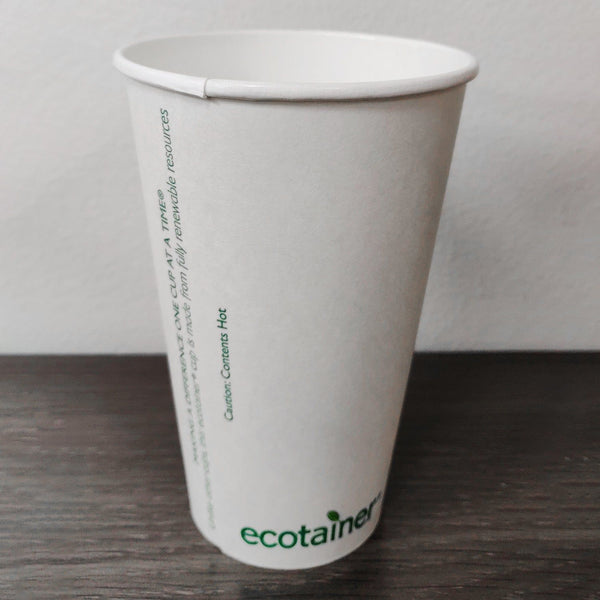 16 oz. Blank Compostable Paper Cup - THE CUP STORE